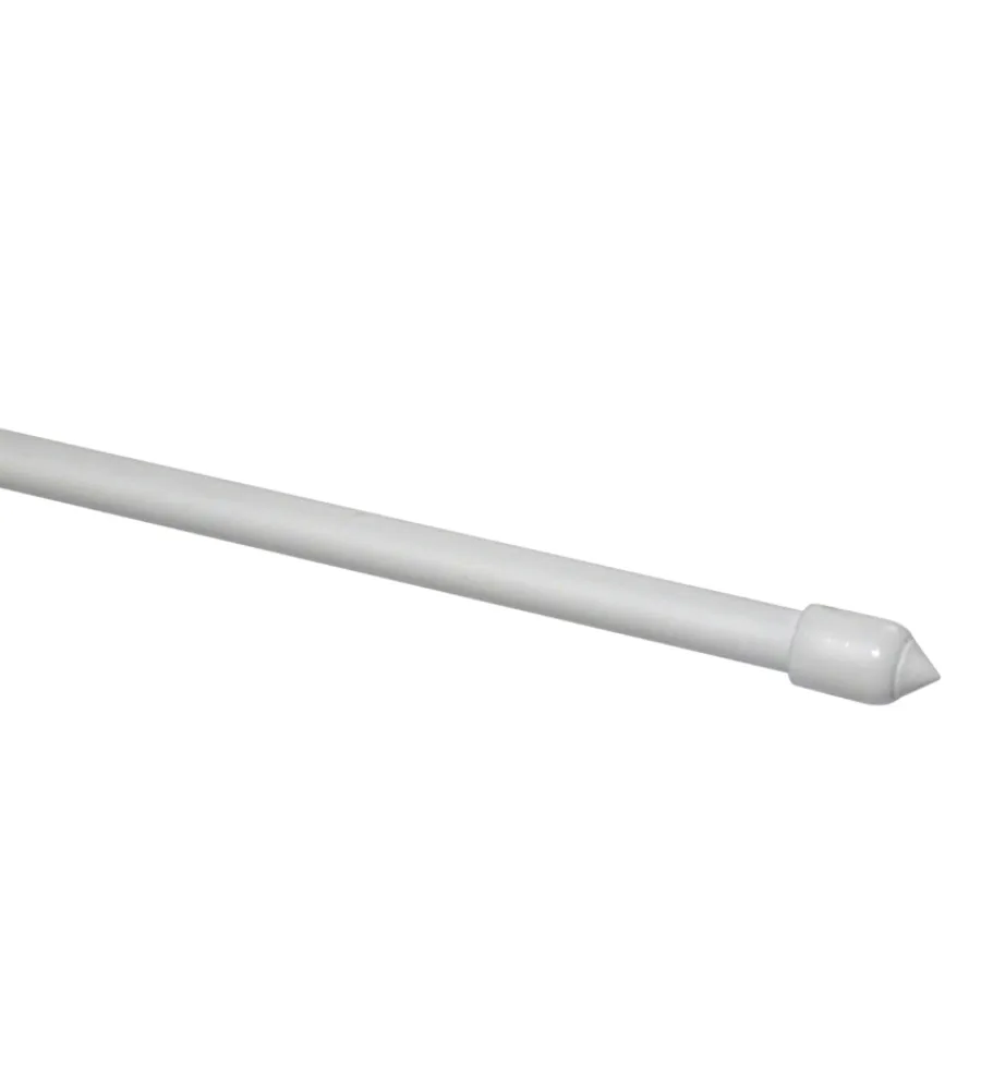 Tessile D'Arredo- Bric astina in acciaio plasticato bianca a pressione riducibile da 40 45 cm