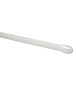Tessile D'Arredo- Bris astina piatta in acciaio plasticato bianca estensibile da 40 a 60 cm