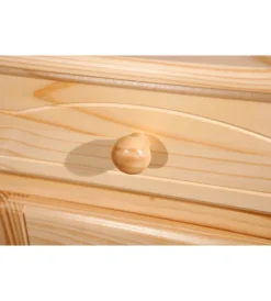 Credenze E Buffet|Buffet 3 ante + 3 cassetti in pino massello naturale, 130x87x43 cm
