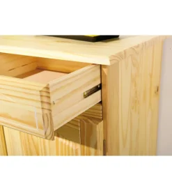 Credenze E Buffet- Buffet 2 ante+ 2 cassetti in pino massello, 88x87x43 cm