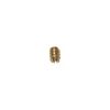 Ferramenta Per Mobili E Infissi- Bussole con taglio per giravite in ottone lucido m8 - 4 pz.