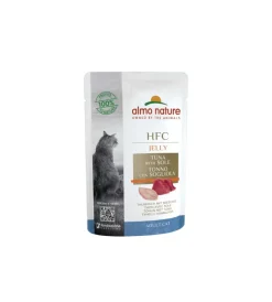 Almo Nature Alimenti Umido Gatto|Busta da 55 gr. con tonno e segliola,  alimento umido per gatti.