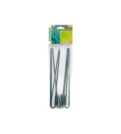 Attrezzatura Giardinaggio-Verdemax Busta picchetti fissaggio acciaio 10 pezzi