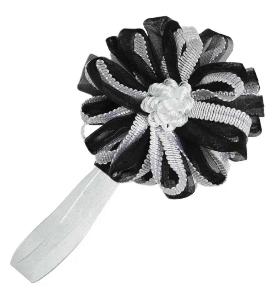 Tessile D'Arredo- Calamita fiore organza e nastro