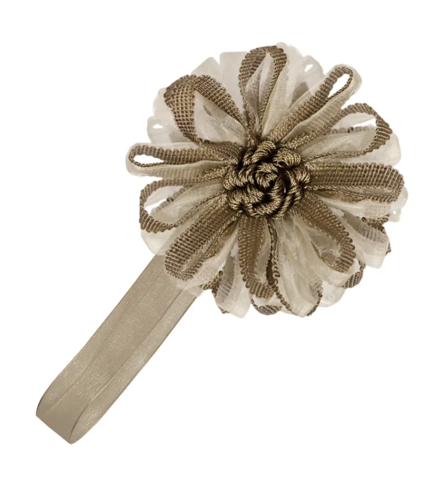 Tessile D'Arredo- Calamita fiore organza e nastro