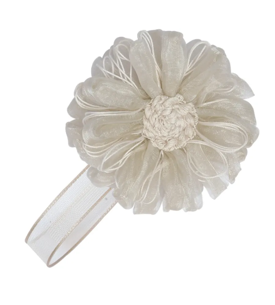 Tessile D'Arredo- Calamite fiore organza e cotone