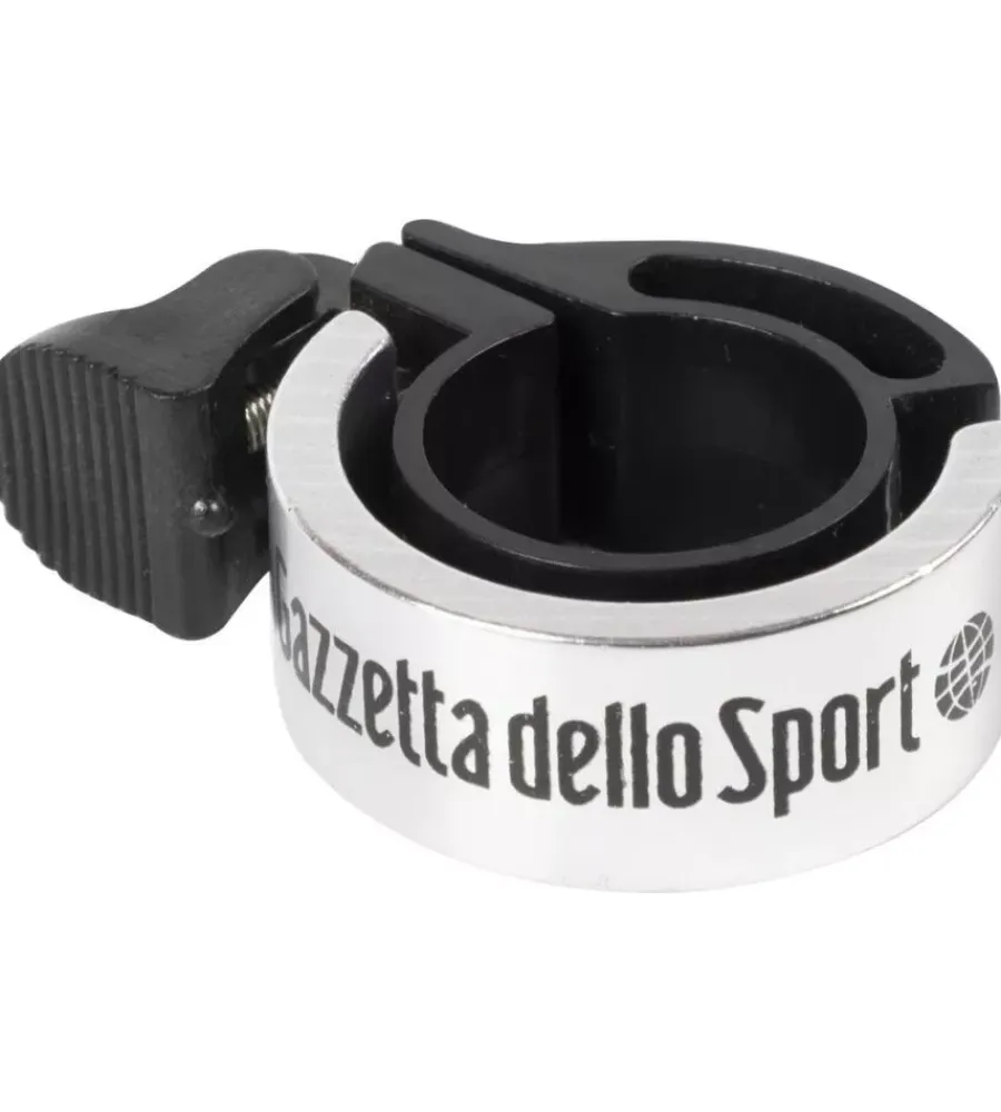 Bici- Campanello per bicicletta gazzetta dello sport silver, diametro 22,2 cm
