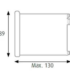 Cancelletti- Cancelletto di sicurezza armonia "bimbi luxe" riavvolgibile bianco 130x89h cm