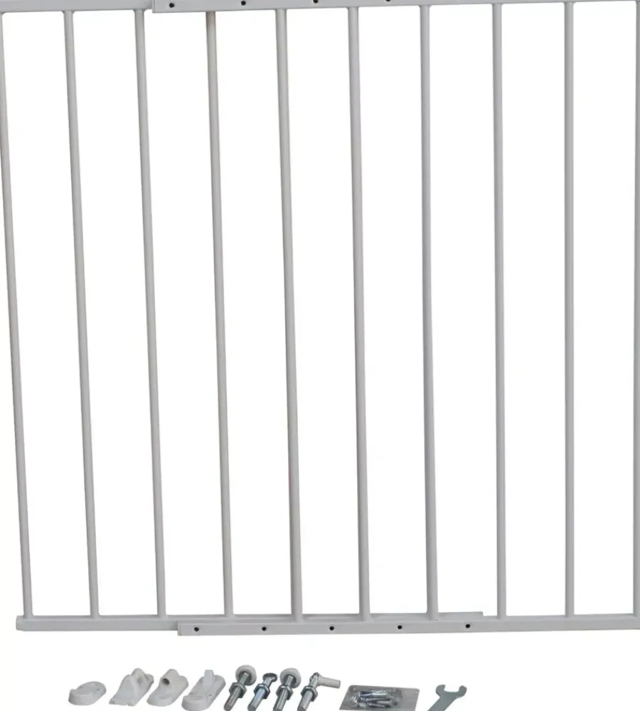 Cancelletti- Cancelletto di sicurezza per bambini armonia "bimbi smart" in metallo verniciato colore bianco 59x76 cm