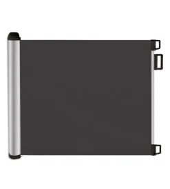 Clearance Cancelletto di sicurezza per bambini armonia "bimbi luxe" riavvolgibile colore nero in abs e pvc 130x89 cm Cancelletti