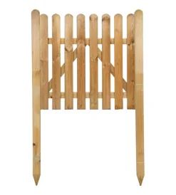 New Cancello da esterno in legno completo di ferramenta e pali 90x16x150 cm Reti, Recizioni E Cancelli Per Giardino