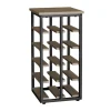 Cantinette Portabottiglie- Cantinetta metallo nero, 30x30x60 cm