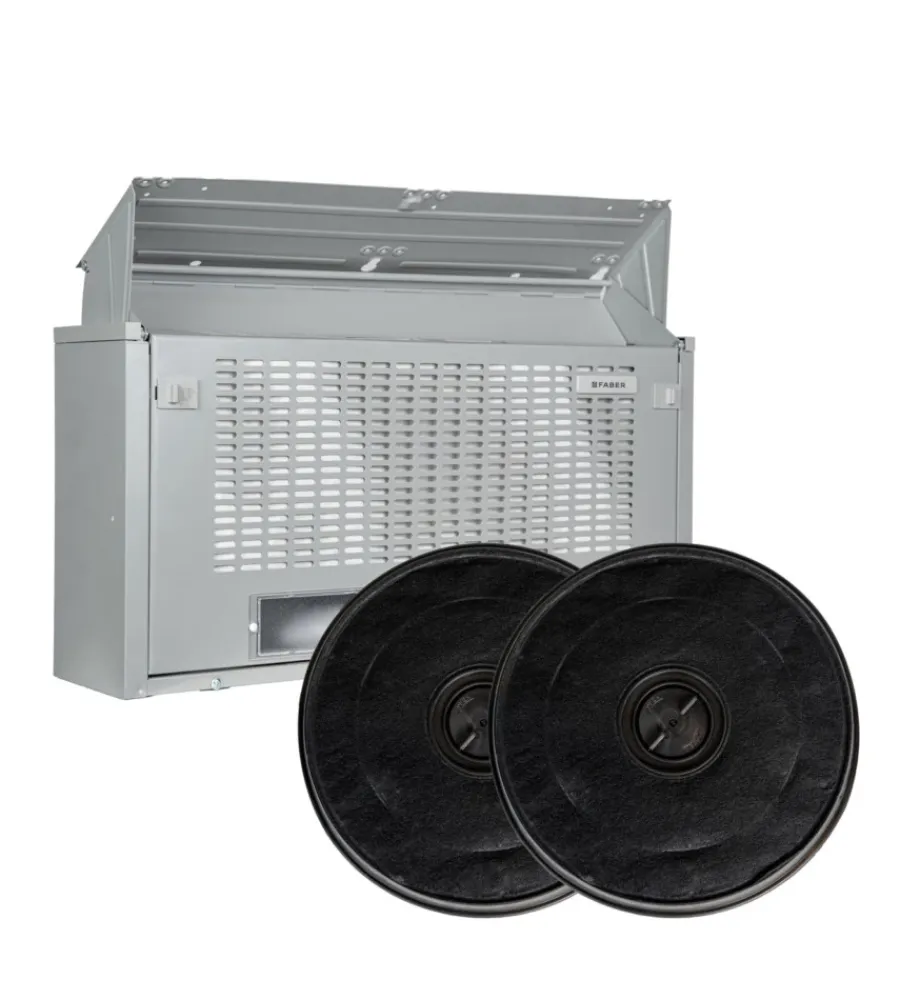 Cucina- Cappa aspirante faber "152 lg a60" sottopensile grigia da 60 cm 225 m³/h con 2 filtri carbone.