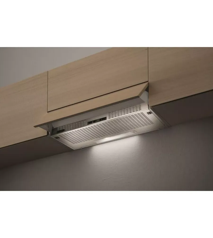 Cucina- Cappa estraibile faber "152 lg a60" aspirante sottopensile grigia, 60 cm 225 m³/h