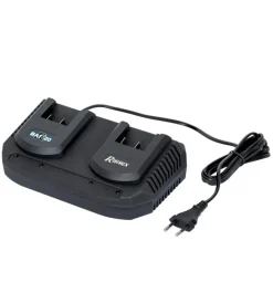 Ribimex Batterie E Caricatori Per Macchine Giardinaggio|Carica batterie doppio per batterie
