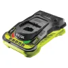 Batterie E Caricatori Per Elettroutensili-Ryobi Caricabatterie singolo rapido "rc18150" 18v