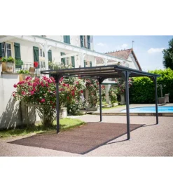 Coperture Per Esterno E Accessori-Habrita Carport auto in alluminio e policarbonato