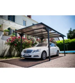 Coperture Per Esterno E Accessori-Habrita Carport auto in alluminio e policarbonato