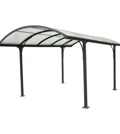 Discount Carport auto in alluminio e policarbonato 1 posto 4,85x3,00x2,53 m Coperture Per Esterno E Accessori