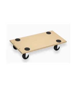 Attrezzatura Giardinaggio- Carrello a pianale in mdf, ruote in poliammide