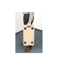 Attrezzatura Giardinaggio- Carrello a pianale in mdf, ruote in poliammide
