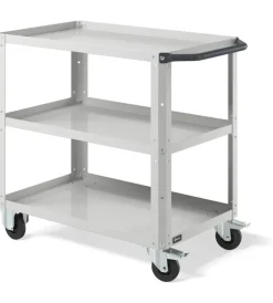 Hot Carrello da officina fami "clever small" con tre ripiani in acciaio grigio 90,8x51,5x81,9 cm Officina E Garage