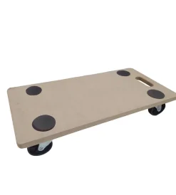 Attrezzatura Giardinaggio-Easy System Carrello da trasporto in mdf con ruote pivotanti portata 150 kg 58x29x1,8 cm