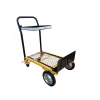 Attrezzatura Giardinaggio|Carrello multifunzione essenza in acciaio portata 45 kg 99x38x31 cm