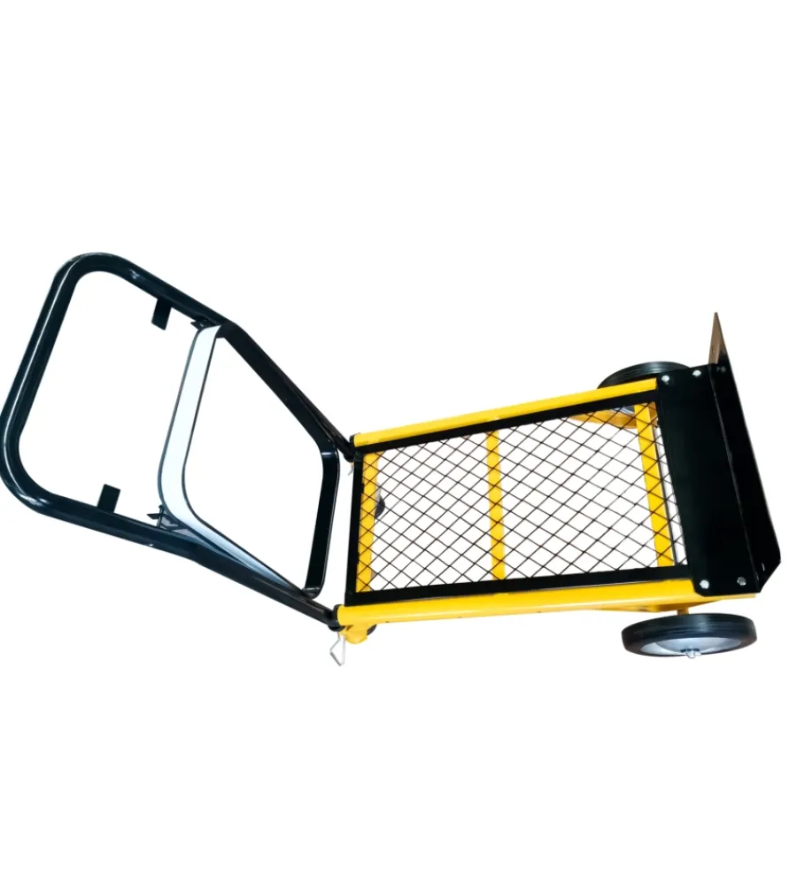 Attrezzatura Giardinaggio|Carrello multifunzione essenza in acciaio portata 45 kg 99x38x31 cm