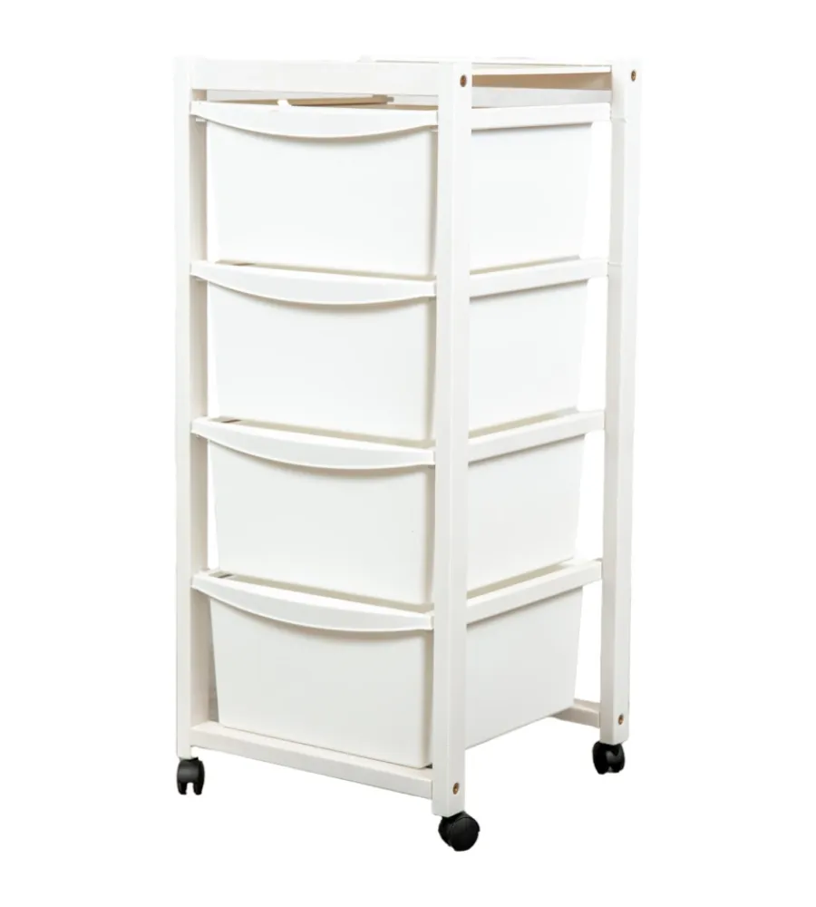 Cucina- Carrello multi-scomparto laccato