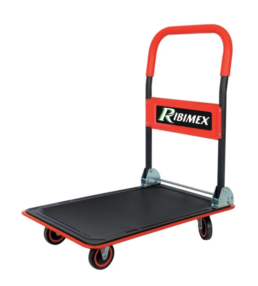 Attrezzatura Giardinaggio-Ribimex Carrello pieghevole con 4 ruote, portata massima 200 kg -