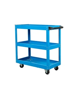 Easy System Officina E Garage|Carrello porta attrezzi 3 ripiani blu 70,5x35,3x66,8 cm