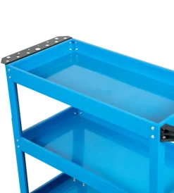 Easy System Officina E Garage|Carrello porta attrezzi 3 ripiani blu 70,5x35,3x66,8 cm