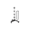 Garage E Manutenzione-Lampa Carrello porta cerchi e pneumatici con supporto ad asta, portata massima 100 kg - 15957