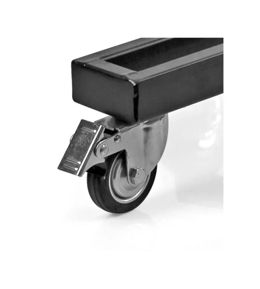 Garage E Manutenzione-Lampa Carrello porta cerchi e pneumatici con supporto ad asta, portata massima 100 kg - 15957