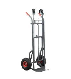Attrezzatura Giardinaggio-EuroGarden Carrello portalegna a 2 posizioni in metallo verniciato portata 250 kg 57x56x117 cm