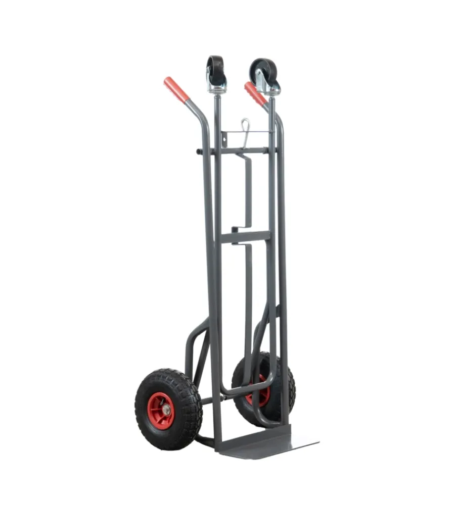 Attrezzatura Giardinaggio-EuroGarden Carrello portalegna a 2 posizioni in metallo verniciato portata 250 kg 57x56x117 cm