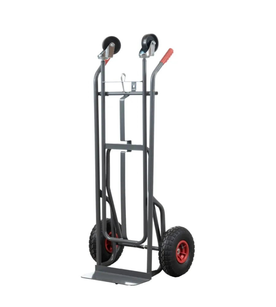 Attrezzatura Giardinaggio-EuroGarden Carrello portalegna a 2 posizioni in metallo verniciato portata 250 kg 57x56x117 cm
