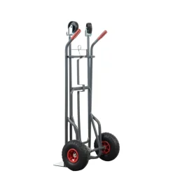 Attrezzatura Giardinaggio-EuroGarden Carrello portalegna a 2 posizioni in metallo verniciato portata 250 kg 57x56x117 cm