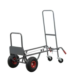 Attrezzatura Giardinaggio-EuroGarden Carrello portalegna a 2 posizioni in metallo verniciato portata 250 kg 57x56x117 cm