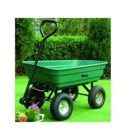 Attrezzatura Giardinaggio- Carrello ribaltabile con 4 ruote 75 litri portata 200kg - blinky