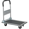 Attrezzatura Giardinaggio- Carrello trasporto piatto essenza in acciaio portata 150 kg 73x47x83 cm