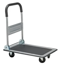 Attrezzatura Giardinaggio- Carrello trasporto piatto essenza in acciaio portata 150 kg 73x47x83 cm