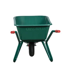 Attrezzatura Giardinaggio- Carriola da giardino con vasca in pvc da 100 litri e telaio in acciaio