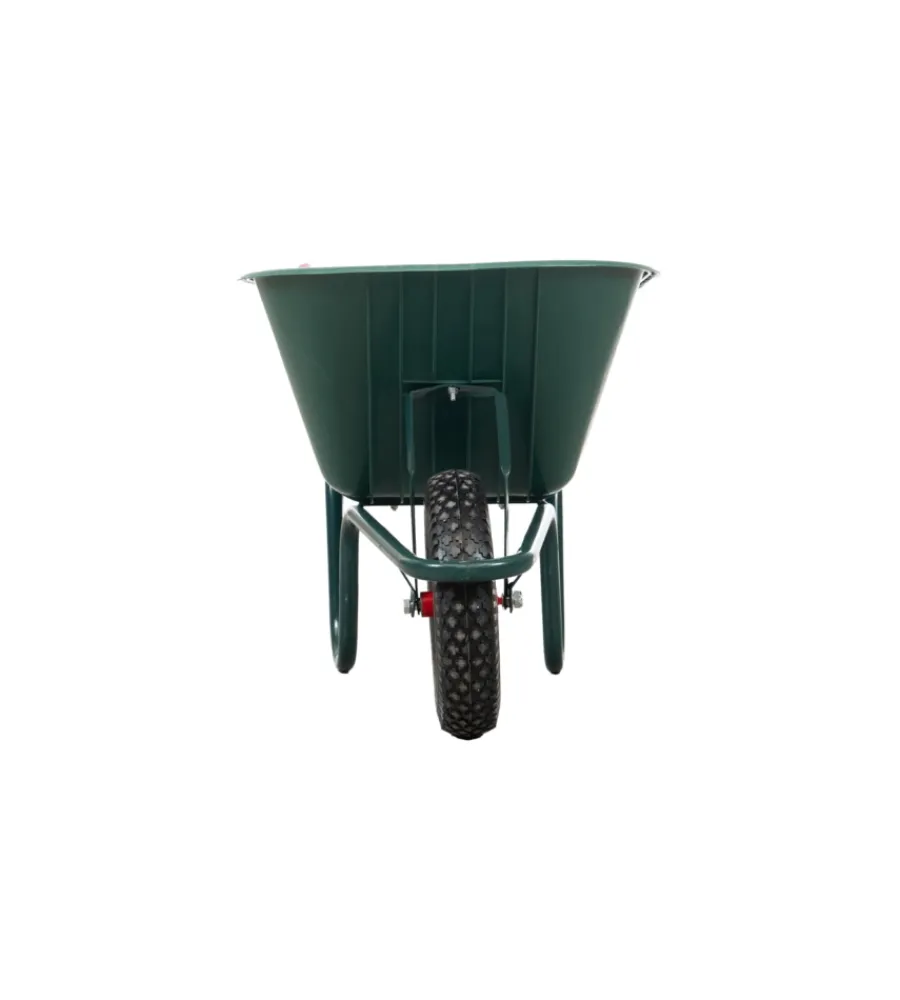 EuroGarden Attrezzatura Giardinaggio|Carriola da giardino con vasca in pvc da 100 litri e telaio in acciaio