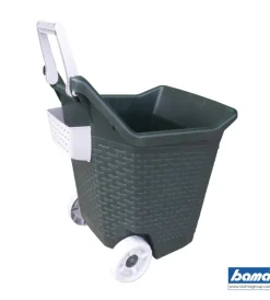 Bama Attrezzatura Giardinaggio|Carriola "kart" - 76 litri - colore verde muschio.