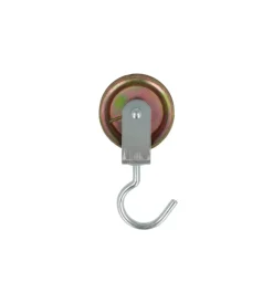 Outlet Carrucola ad 1 gola in acciaio con gancio girevole ø 50 mm. Sistemi Di Fissaggio