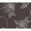 Decorazione Pareti|Carta da parati parato espanso tnt fiore flock terra