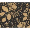 Hot Carta da parati parato espanso tnt ramage oro nero Decorazione Pareti
