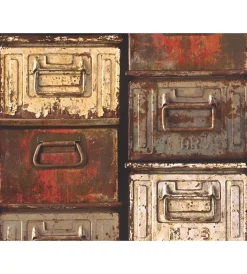 Decorazione Pareti|Carta da parati parato pvc tnt casse vintage